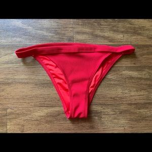 Red bikini bottoms